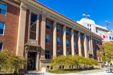 Lincoln, NE - Ekim 2022: Lincoln, Nebraska Lincoln Üniversitesi kampüsündeki Avery Kimya Laboratuvarı