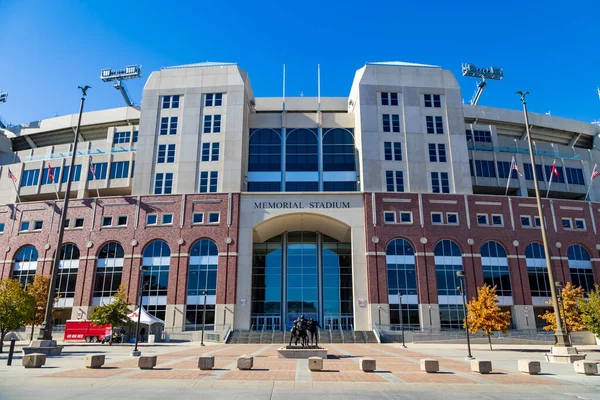 stock image Lincoln, NE - October 2022: Memorial Stadium is a football stadium located on the campus of the University of Nebraska Lincoln in Lincoln, Nebraska