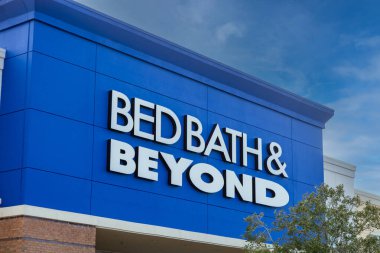 Flowood, MS - January 2023: Bed Bath and Beyond is a chain of retail merchandise stores selling bedding, bathroom, kitchen, and home decor.