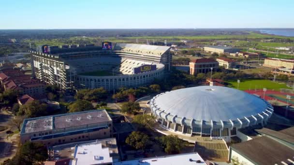 Pete Maravich Assembly Center Tiger Stadium Kampusie Lsu Baton Rouge — Wideo stockowe