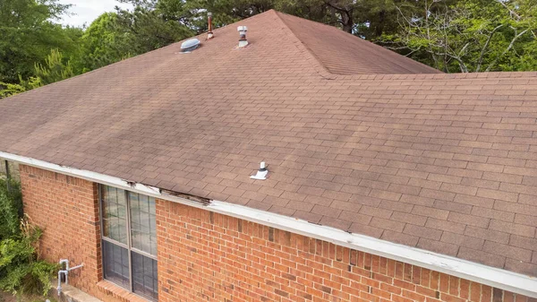 Roof Fascia Board Damaged Water Neglect — Stock Photo, Image