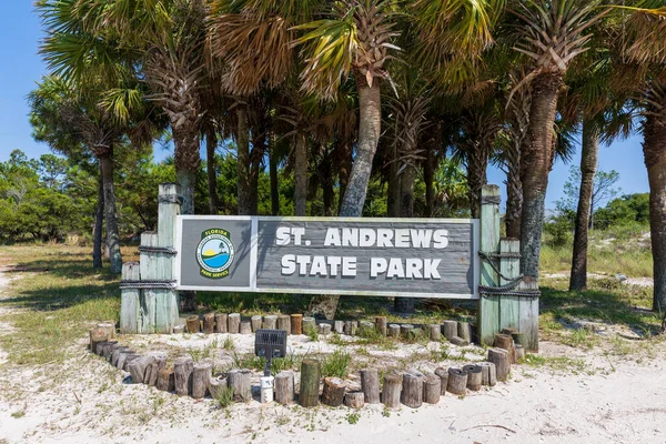 Panama City Juni 2023 Eingangsschild Zum Andrews State Park — Stockfoto