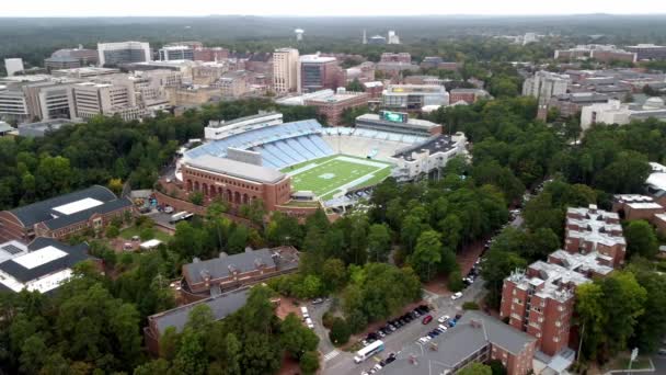 Kenan Stadium Siedziba Drużyny Futbolowej University North Carolina Tar Heels — Wideo stockowe
