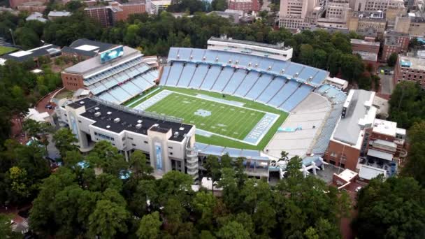 Kenan Stadium Home University North Carolina Tar Heels Football Team — Stock Video