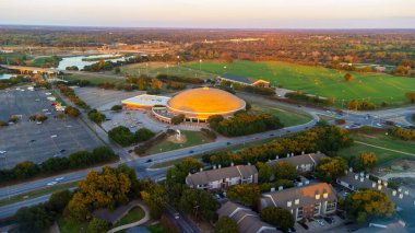 Waco, TX - Eylül 2023: Baylor Üniversitesi Kampüsü Ferrell Merkezi
