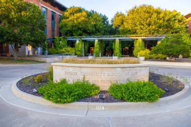 Waco, TX - Eylül 2023: Baylor Üniversitesi Hukuk Fakültesi