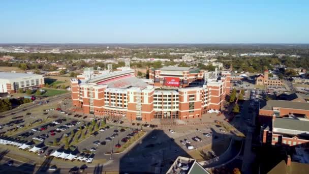 Boone Pickens Stadion Stillwaterben Otthont Oklahoma Állami Egyetem Focicsapatának — Stock videók