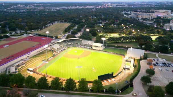 沃思堡 2023年11月 威廉斯 赖利球场位于卢普顿体育场 德克萨斯基督教大学棒球队的主场 — 图库视频影像