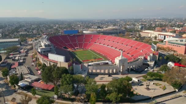 加利福尼亚州洛杉矶 2023年11月 洛杉矶纪念体育馆 Usc足球 奥运会和其他活动的发源地 — 图库视频影像