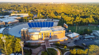 Durham, NC - 2 Eylül 2023: Wallace Wade Stadyumu Duke Üniversitesi Kampüsü
