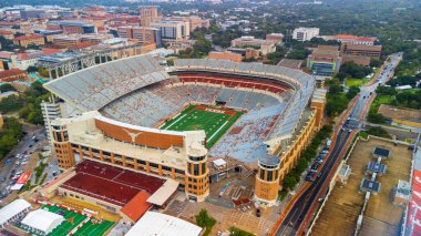 Austin, TX - Ekim 2023: Darrell K Royal Texas Memorial Stadyumu Austin Üniversitesi