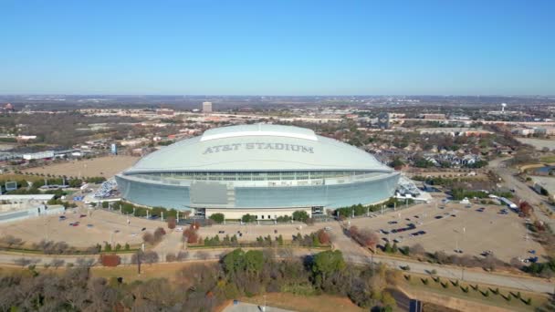 Арлингтон Техас Декабря 2023 Года Стадион Att Завершенный 2009 Году — стоковое видео