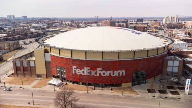 Memphis, TN - 11 Şubat 2023: FedEx Forum