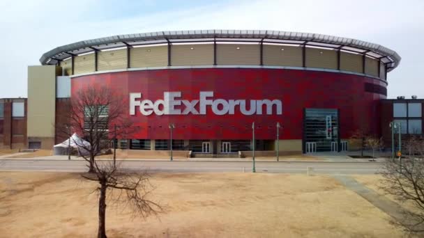 Memphis Och Fedex Forum — Stockvideo