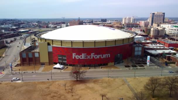 Memphis Und Das Fedex Forum — Stockvideo