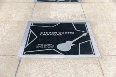 Nashville, TN - 15 Mart 2024: Steven Curtis Chapman Nashville 'deki Music City Walk of Fame' in yıldızı