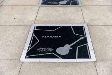 Nashville, TN - 15 Mart 2024: Music Group Alabama Nashville, TN 'de Music City Walk of Fame' in yıldızı