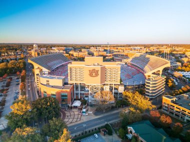 Auburn, AL - November 22, 2024: Jordan-Hare Stadium is home of the Auburn University football team clipart