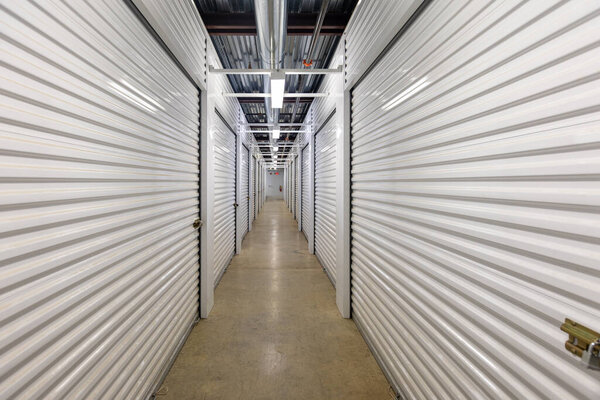 Inside climate controlled storage units