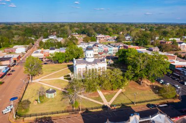 Kanton 'daki Adliye Meydanı' nın havadan görüntüsü, MS