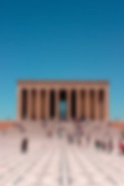 Modern apartmanın bulanık şehir manzarasının bulanık görüntüsü