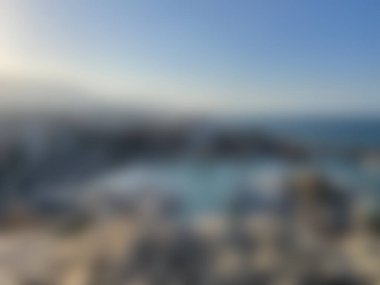 Bali Endonezya Seyahat Tema yaratıcı bulanıklık bokeh etkisi ile arka plan