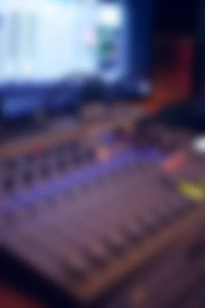 Abstract Blur Background Mixer Nightclub Concert Hall Music Sound Equipment — Stock Photo, Image