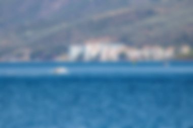 Bokeh etkisi denizi ile soyut bulanık arkaplan 