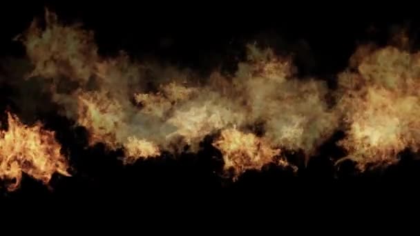 어두운 배경에서 불타는 입자들의 애니메이션 — 비디오