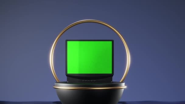 Representación Antiguo Arcade Crt Con Una Pantalla Verde Antiguo Televisor — Vídeos de Stock