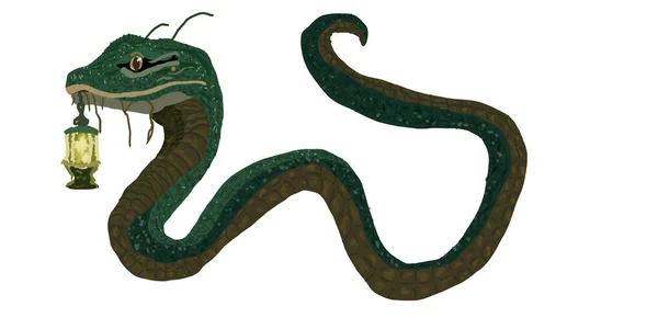 Fantasy Swamp Chasse Aux Serpents Pour Les Petites Créatures — Photo