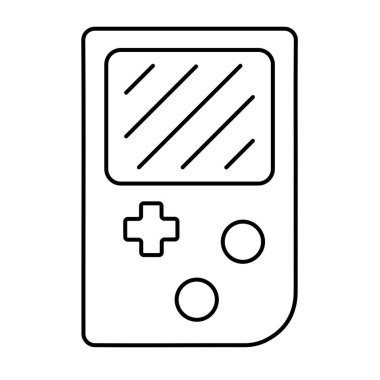 Oyun çocuğu simgesi beyaz arkaplanda izole edildi, vektör illüstrasyonu.