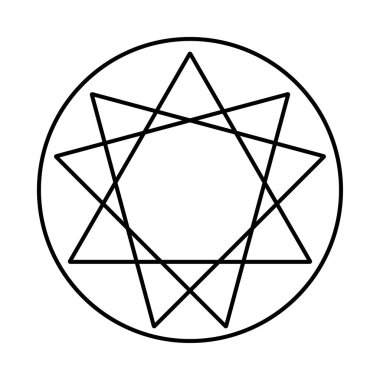 beyaz arkaplan üzerindeki inglizm simgesi, vektör illüstrasyonu.