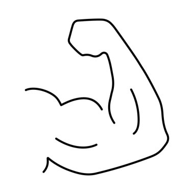 Beyaz arkaplanda el gücü simgesi, vektör illüstrasyonu.