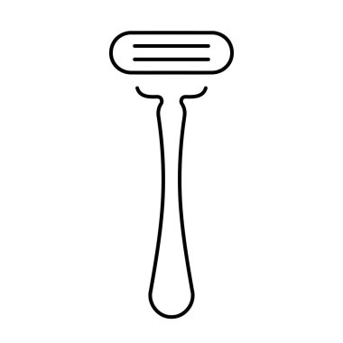 Beyaz arkaplanda jilet simgesi, vektör illüstrasyonu.