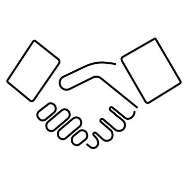 Beyaz arkaplanda başarılı iş simgesi, vektör illüstrasyonu.