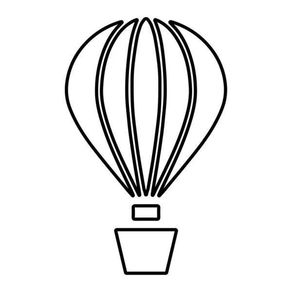 Ikona Balonu Białym Tle Ilustracja Wektora — Wektor stockowy