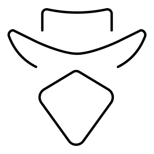 Ikon Bandit Pada Latar Belakang Putih Ilustrasi Vektor - Stok Vektor