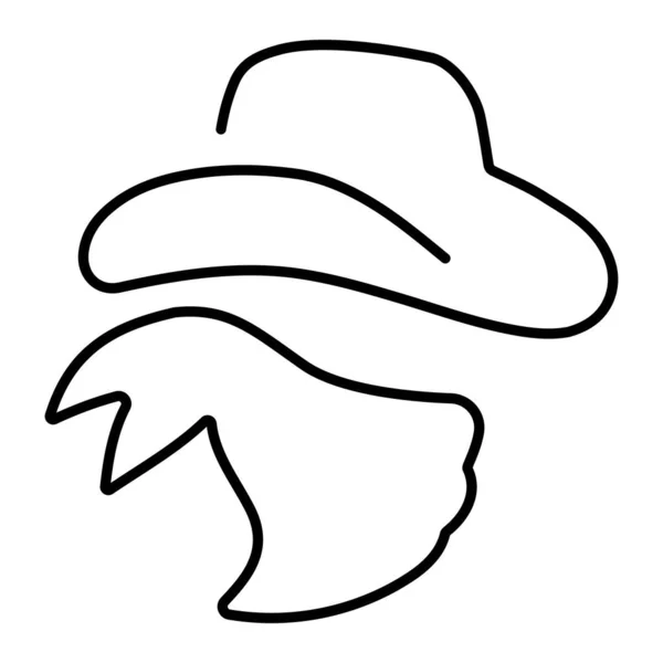 Icona Del Bandito Sfondo Bianco Illustrazione Vettoriale — Vettoriale Stock