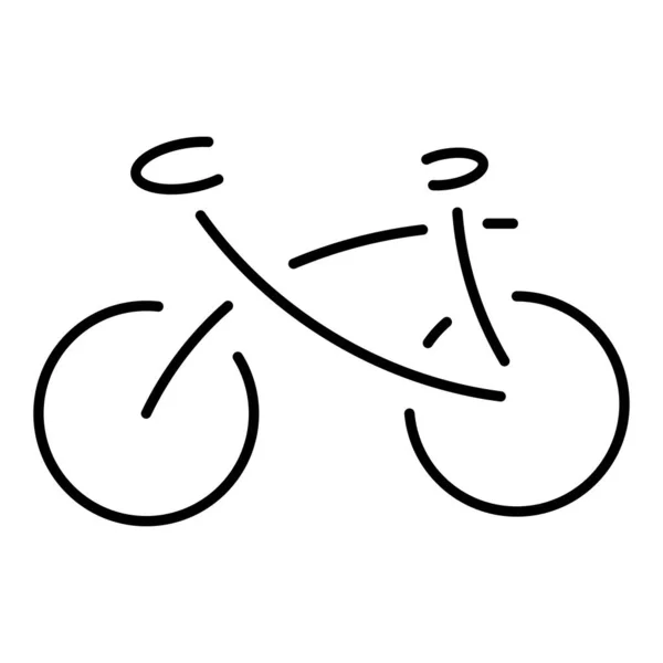 Ποδήλατο Εικονίδιο Λευκό Φόντο Διανυσματική Απεικόνιση — Διανυσματικό Αρχείο