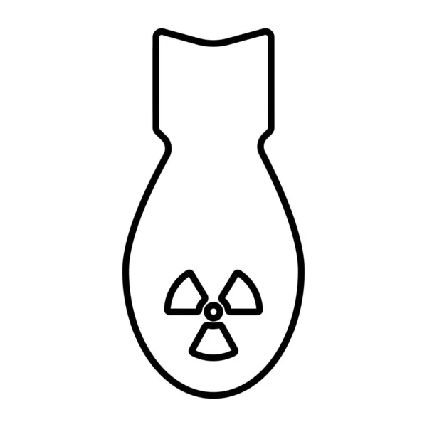 Значок Бомби Білому Тлі Векторні Ілюстрації — стоковий вектор