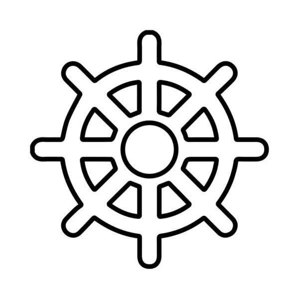 Значок Буддизму Білому Тлі Векторні Ілюстрації — стоковий вектор