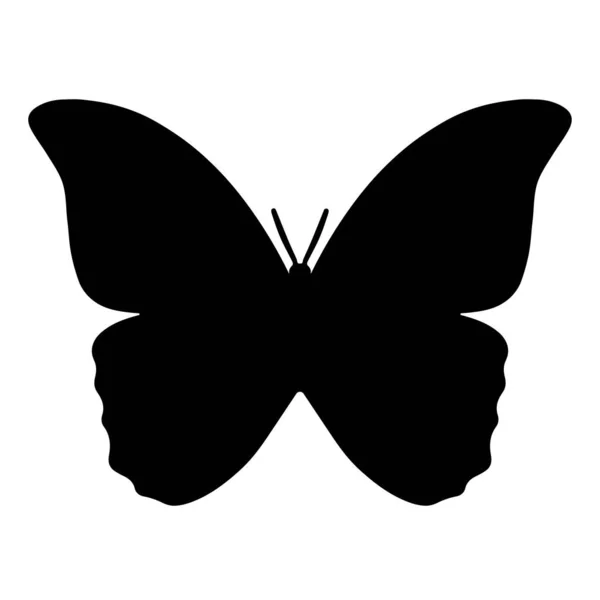 Иконка Бабочки Белом Фоне Векторная Иллюстрация — стоковый вектор