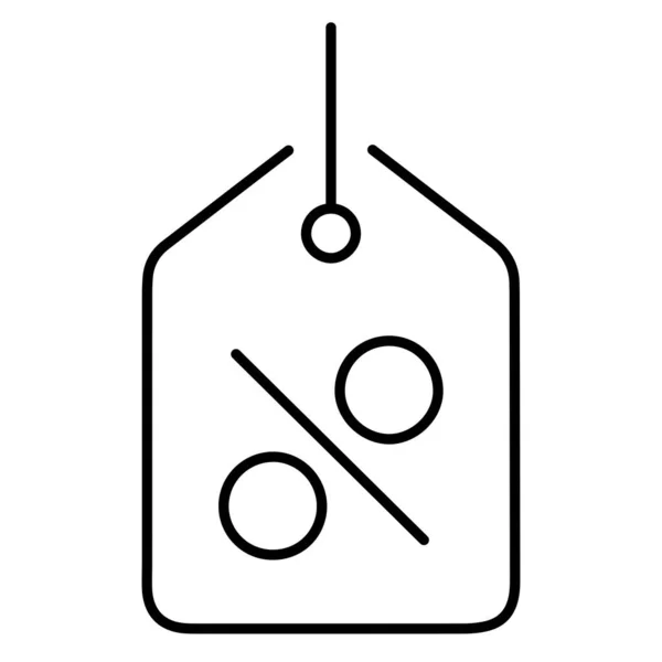 Rabattsymbol Auf Weißem Hintergrund Vektorillustration — Stockvektor