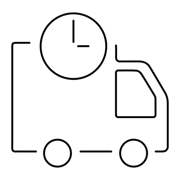 Schnelle Lieferservice Symbol Auf Weißem Hintergrund Vektor Illustration — Stockvektor