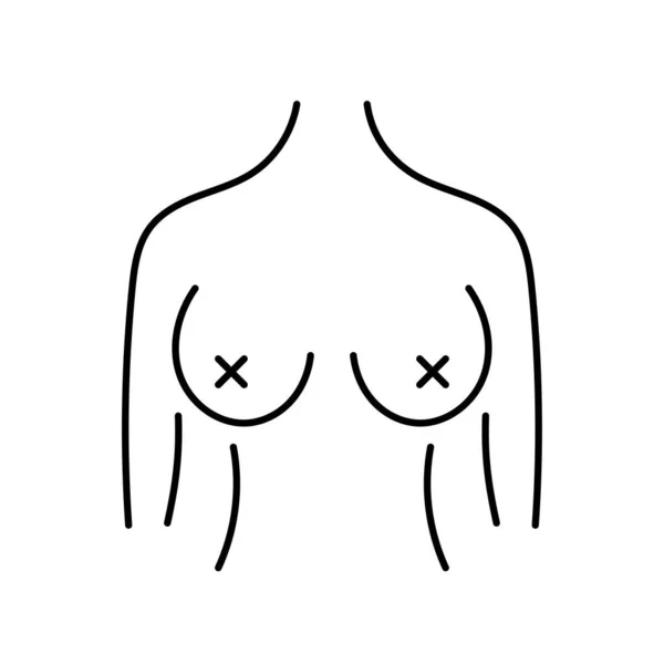 Human speak about boobs icon vector outline illustration - stock vector  3839897