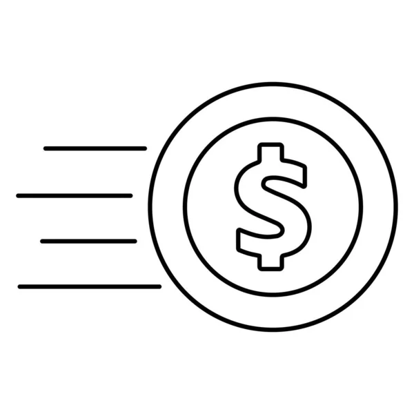 Icona Della Finanza Sfondo Bianco Illustrazione Vettoriale — Vettoriale Stock