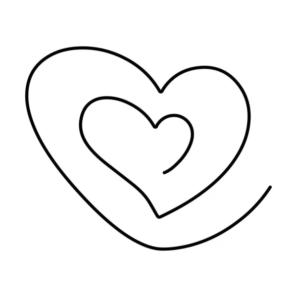 Ikona Tlukot Srdce Izolované Bílém Pozadí Vektorové Ilustrace — Stockový vektor
