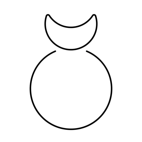 Значок Рогатого Бога Білому Тлі Векторні Ілюстрації — стоковий вектор