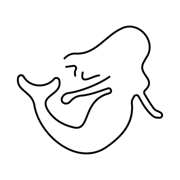 Icône Sirène Sur Fond Blanc Illustration Vectorielle — Image vectorielle